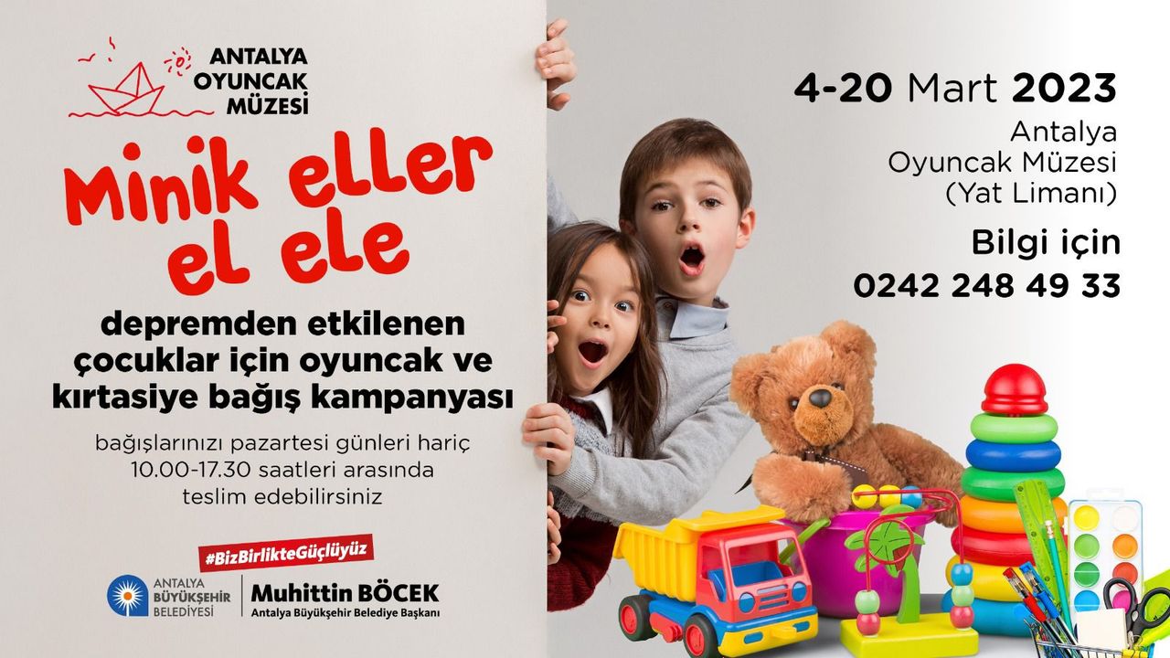 Antalya Büyükşehir’den ‘Minik eller el ele’ kampanyası