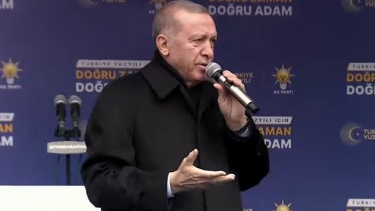 Cumhurbaşkanı Erdoğan'dan ilk miting Afyonkarahisar'da