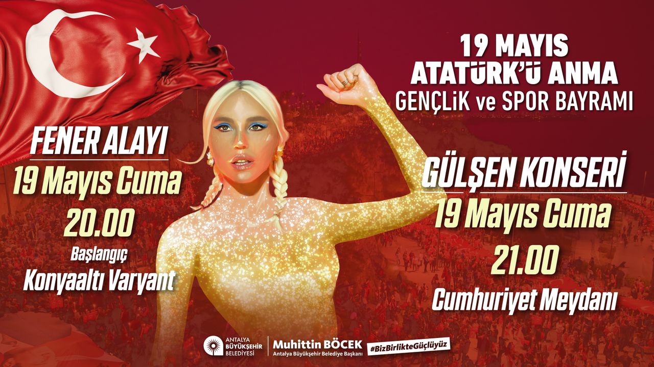 Antalya'da 19 Mayıs coşkuyla kutlanacak