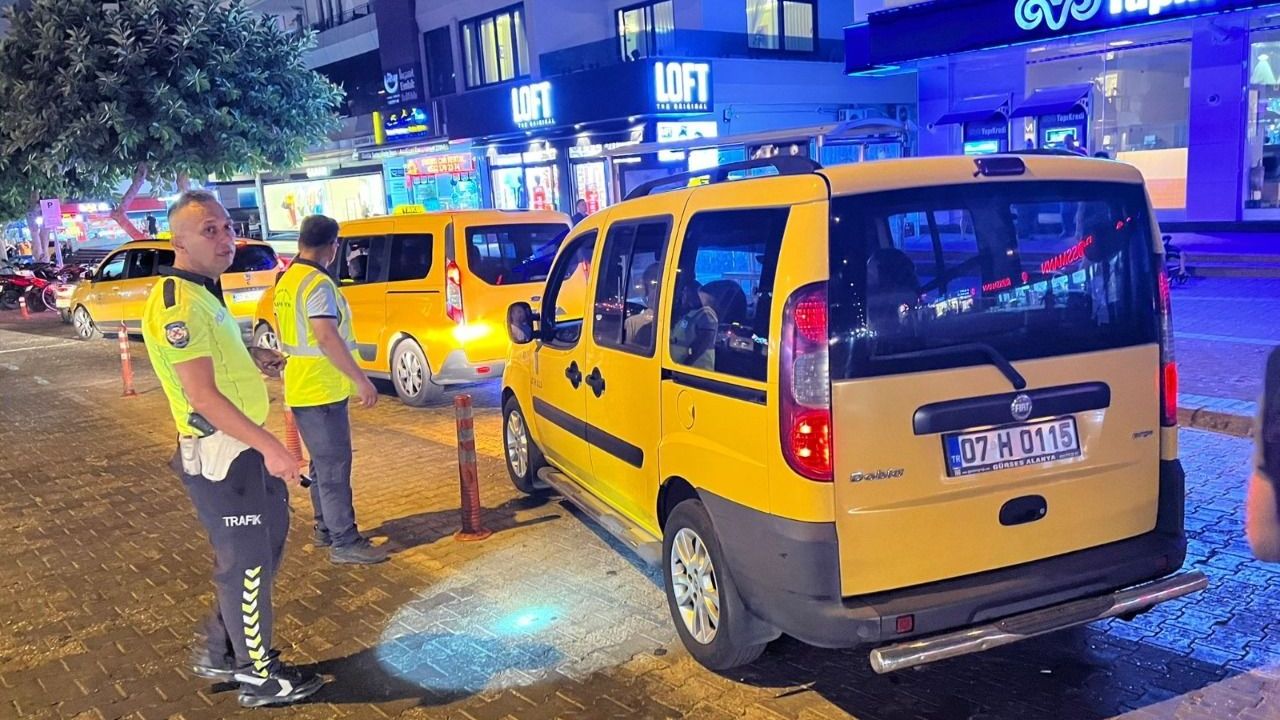 Alanya’da 4 ticari taksiye cezai işlem