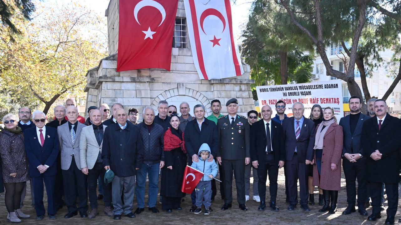 Kıbrıs Türkü'nün Milli Kahramanları Antalya'da anıldı
