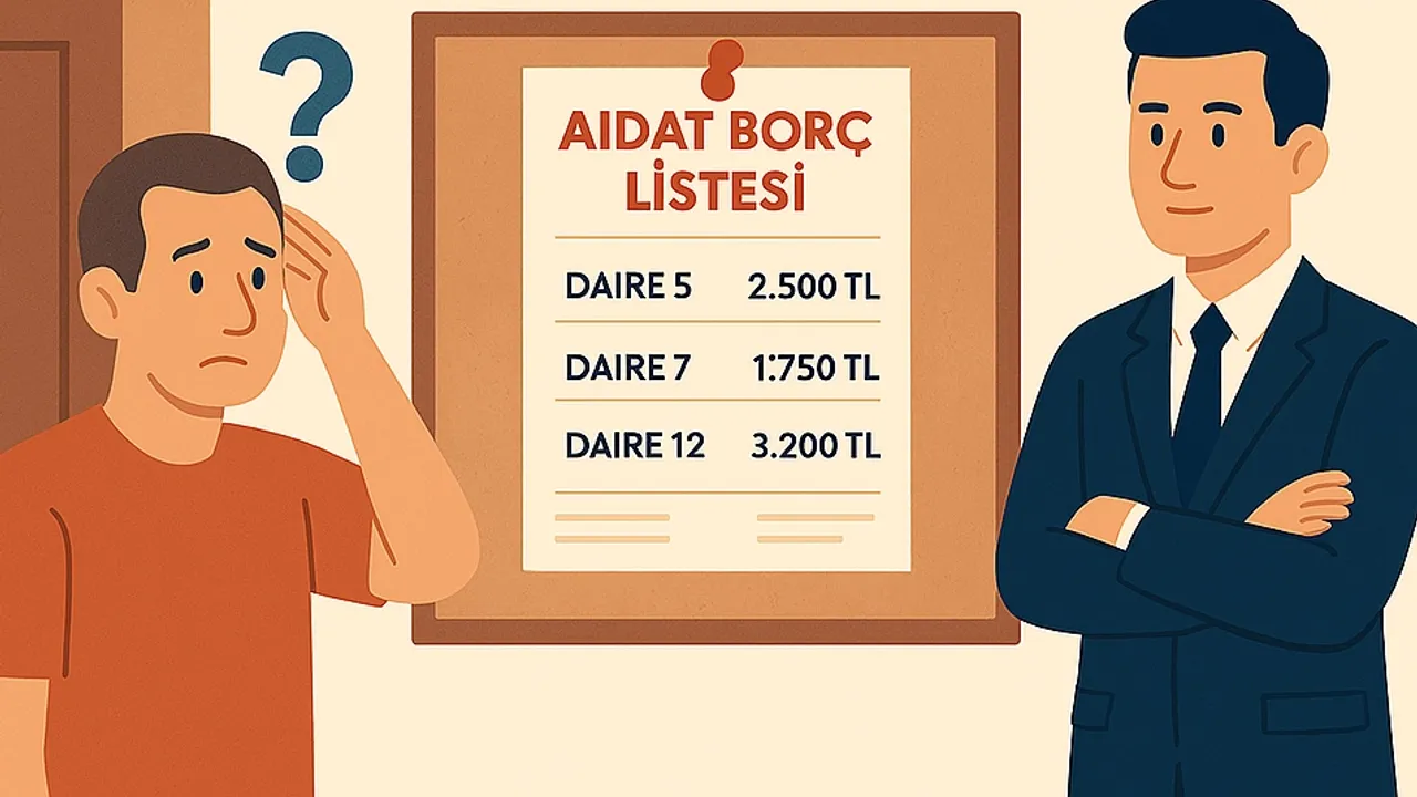 Apartman ve siteler için tarihi karar! Aidat borç listesi asmak yasaklandı