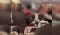 THY uçağında yolcular arasında kavga: O anlar kamerada