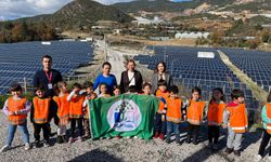 Alanya'da minikler Güneş Enerji Santrallerini ziyaret etti