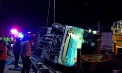 Alanya Kestelspor otobüsü kaza yaptı