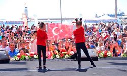 Alanya'da çocuklar eğlenceye doydu