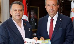 KGK heyeti KKTC Cumhurbaşkanı Tatar'ı ziyaret etti 