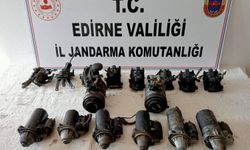Edirne'de kaçak oto yedek parçalarına el kondu