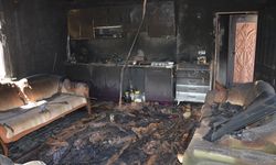 Alanya'da yangında yanan evler incelendi