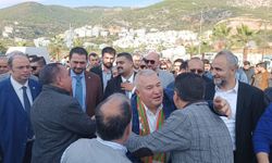 Alanya Belediye Başkan Adayı Şahin'e coşkulu karşılama