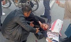 Alanya’da korkunç kaza! Kadının eteği motosikletin tekerine takıldı