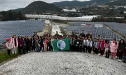 Alanya'da öğrenciler Güneş Enerji Santraline teknik gezi gerçekleştirdi