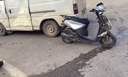 Alanya'da bir araç ile motosiklet çarpıştı: 1 kişi yaralı