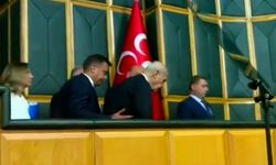 MHP Lideri Devlet Bahçeli'nin grup toplantısında zor anları!