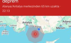 Alanya'da deprem: 4.8 büyüklüğünde