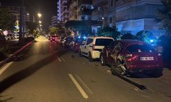 Alkollü sürücü park halindeki araçlara çarptı