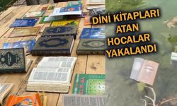 Alanya’da Dini Kitaplar dereye atıldı: Şüpheliler Adliyeye sevk ediliyor
