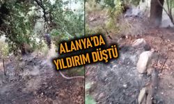 Alanya’da yıldırım faciası: Yangın çıktı