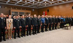 Antalya Emniyet Müdürlüğü'nde rütbe terfi töreni
