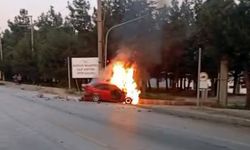 Feci kaza: Otomobil refüje çarptı