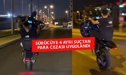 Motosikletle akrobatik hareketlere ceza
