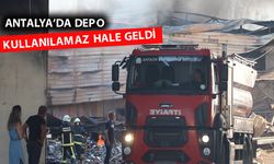 Otel ekipmanlarının satıldığı iş yerinin deposunda yangın paniği
