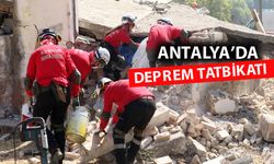 Antalya'da deprem tatbikatı gerçeğini aratmadı
