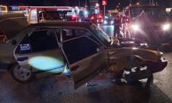 İki otomobilin çarpıştığı kazada 4 kişi yaralandı