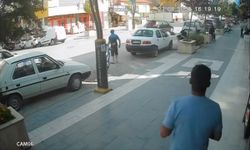 Otomobilin yayaya çarptığı kaza