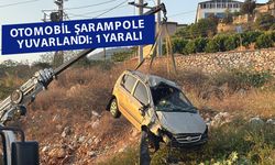 Alanya'da 7 metreden şarampole yuvarlandı: 1 yaralı