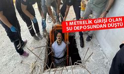 Antalya'da su deposunda düşen işçiyi itfaiye kurtardı