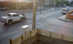 Yeni evli çifti ayıran kaza kamerada