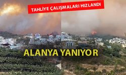 Alanya yangını üç mahalleye sıçradı: Tahliyeler devam ediyor