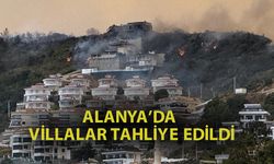 Alanya'da orman yangını korkusu: 50'ye yakın villa tahliye edildi