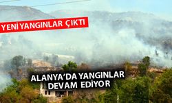 Alanya'daki orman yangınında 3'üncü gün