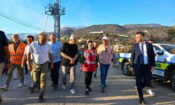 Antalya Büyükşehir Başkan Vekili Büşra Özdemir yangın bölgesinde