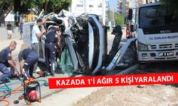 Antalya'da kaza: 1'i ağır 5 kişi yaralandı