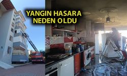 Alanya'da dairede çıkan yangın korkuttu