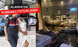 Alanya'da iş yeri ve minibüsü kundaklayan kadın tutuklandı