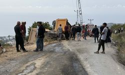 Alanya'da hafriyat kamyonları çarpıştı: 1 ölü, 1 yaralı