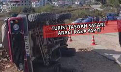 Safari aracı devrildi: 9 turist yaralandı