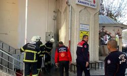 Cami minaresinde yangın