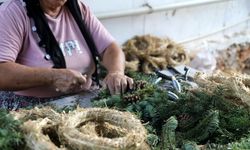 El emeği Noel çelenkleri 20 ülkeye ihraç ediliyor