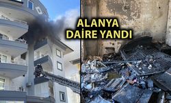 Alanya'da dairedeki yangın hasara neden oldu