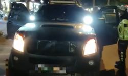 Alanya'da çakarlı araç sürücüsüne ceza