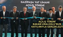 Gazipaşa Yat Limanı törenle hizmete açıldı