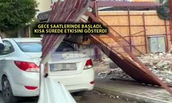 Alanya’da şiddetli fırtına korkuttu