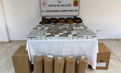 Antalya'da kaçak tütün ve makaron baskını