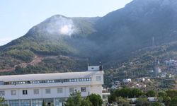 Alanya'da üniversite yakınında yangın