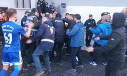 Amatör maç sonunda gerginlik